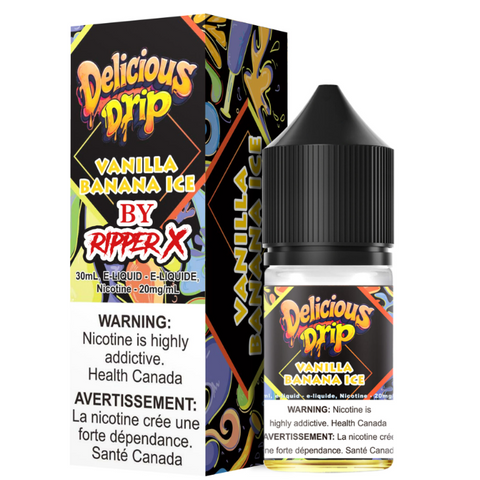 Delicious Drips Vanilla Banana Ice Salt
